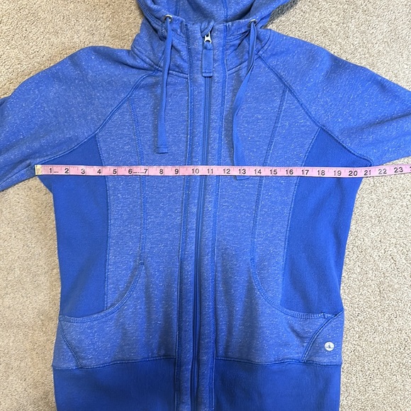 Reflex blue athletic zip up hoodie L - Picture 9 of 10